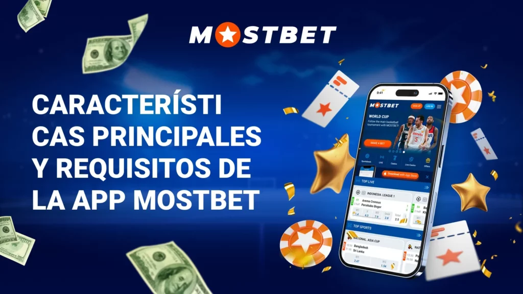 Características principales y requisitos de la app Mostbet